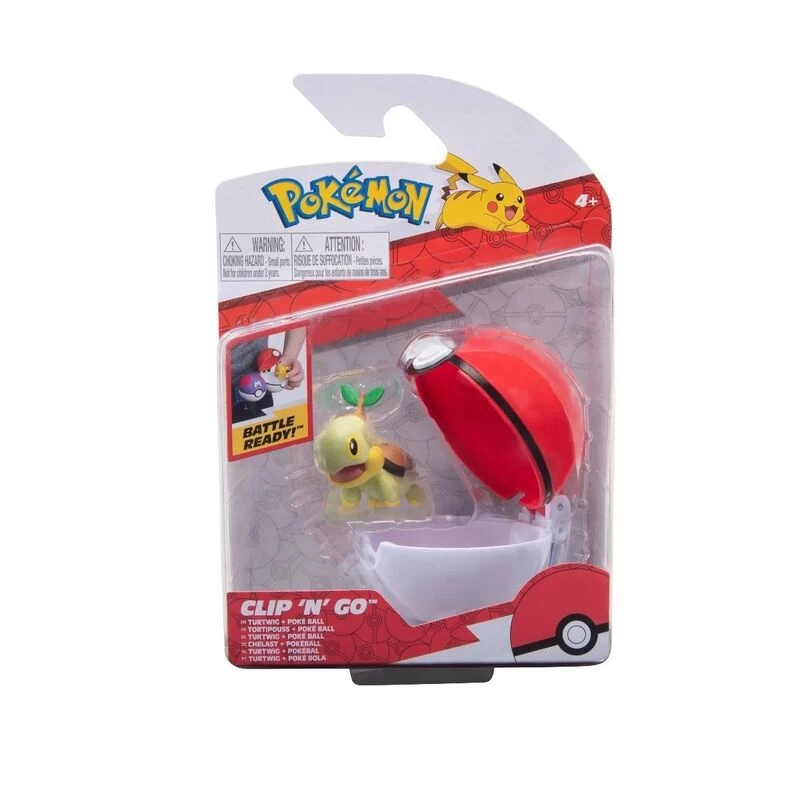 Pokemon Turtwig + Poke Ball Clip 'N' Go Figurine Set 1 Pokemon Turtwig + Poke Ball Clip 'N' Go Figurine Set