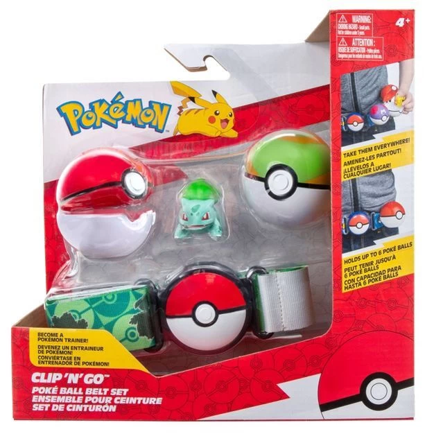 Pokemon Bulbasaur Clip 'N' Go Poke Ball Belt Playset 1 Pokemon Bulbasaur Clip 'N' Go Poke Ball Belt Playset