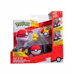 Pokemon Pikachu Clip 'N' Go Poke Ball Belt Playset