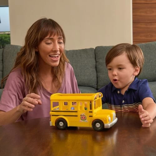 Cocomelon Musical School Bus Toy Yellow 3 Cocomelon Musical School Bus Toy Yellow - Image 3