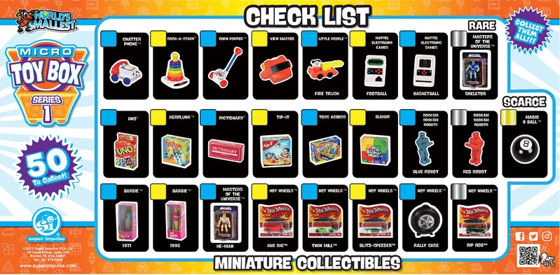 Micro Toybox Miniature Collectibles 20 Pack Series 1 Blind Box 3 Micro Toybox Miniature Collectibles 20 Pack Series 1 Blind Box - Image 3