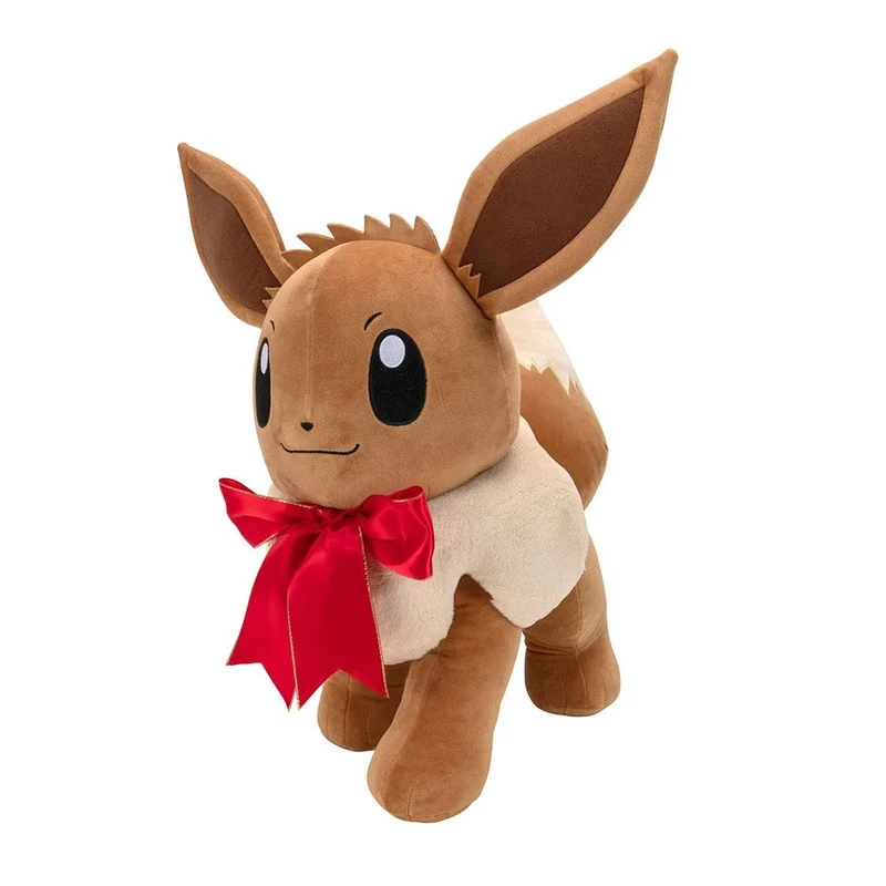 Pokemon Eevee Red Bow Plush Toy 20cm 3 Pokemon Eevee Red Bow Plush Toy 20cm - Image 3