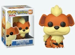 NINTENDO Funko Pop! Games Pokemon Growlithe Vinyl Figure #597 -Little Wonder Shop IKO03902 2
