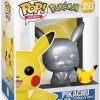 NINTENDO Funko Pop! Games Pokemon Pikachu Silver Metallic Vinyl Figure #353