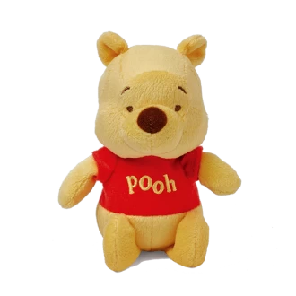 Disney Baby Winnie The Pooh Red Shirt Mini Jingler 15cm 1 Disney Baby Winnie The Pooh Red Shirt Mini Jingler 15cm