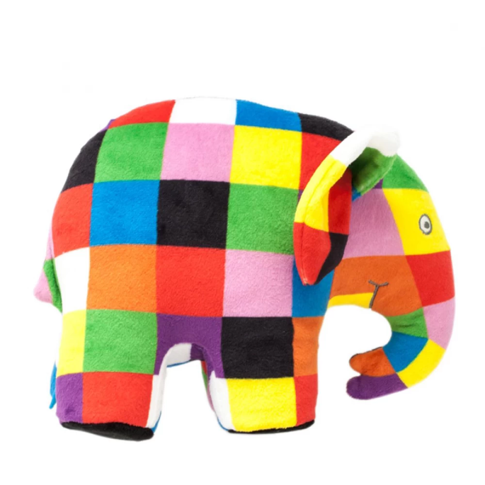 Elmer The Patchwork Elephant Plush Toy 20cm 2 Elmer The Patchwork Elephant Plush Toy 20cm - Image 2