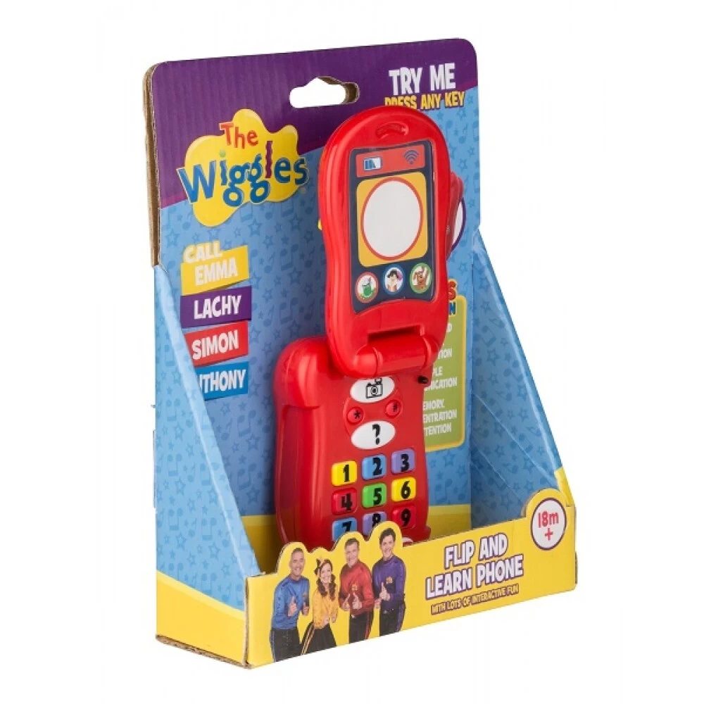 The Wiggles Flip & Learn Phone Educational Toy 1 The Wiggles Flip & Learn Phone Educational Toy