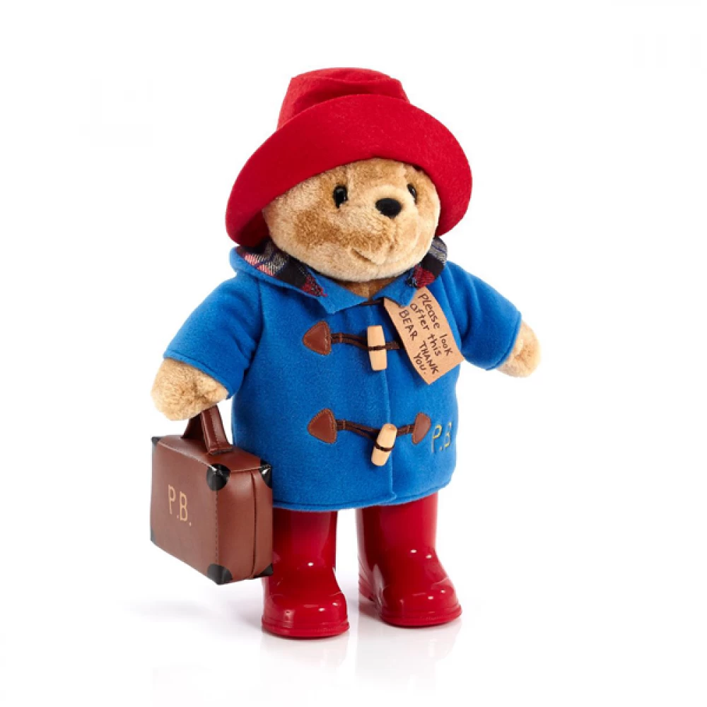 Paddington Bear With Boots & Suitcase Plush Toy Large 34cm 2 Paddington Bear With Boots & Suitcase Plush Toy Large 34cm - Image 2