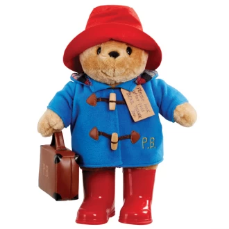 Paddington Bear With Boots & Suitcase Plush Toy Large 34cm 1 Paddington Bear With Boots & Suitcase Plush Toy Large 34cm