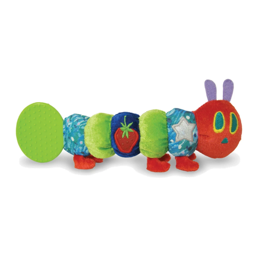 The Very Hungry Caterpillar Teether Rattle Toy Green 1 The Very Hungry Caterpillar Teether Rattle Toy Green