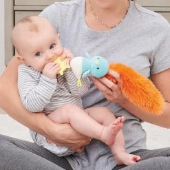 GUND Baby Tinkle Crinkle Birdie Play Together Toy Orange -Little Wonder Shop JAS0548 3