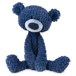 GUND Toothpick Teddy Bear Ripple Plush Toy 38cm Blue