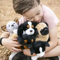 Cuddlimals Dog Tilly Border Collie Lying Plush Toy 25cm -Little Wonder Shop JAS0827 2