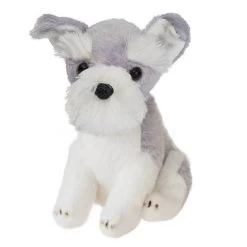 Cuddlimals Dog Stella Schnauzer Seated Plush Toy 15cm