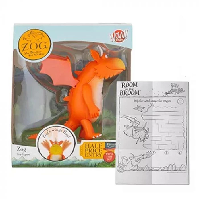 Zog Dragon Toy Figure Orange 1 Zog Dragon Toy Figure Orange