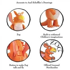 Zog Dragon Interactive Talking Toy Figure Orange -Little Wonder Shop JAS2008 5