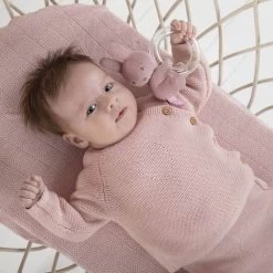 Miffy Ribbed Pink Ring Rattle -Little Wonder Shop JAS2071 2