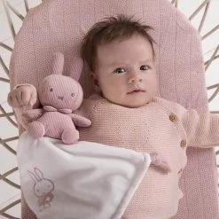 Miffy Ribbed Pink Cuddle Blanket -Little Wonder Shop JAS2072 2