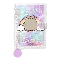Pusheen The Cat Tie Dye Rainbow Planner With Pom Pom