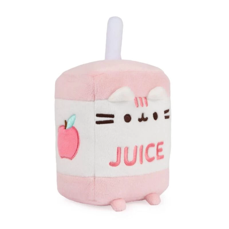 GUND Pusheen The Cat Sips Juice Box Plush Toy 15cm Pink 2 GUND Pusheen The Cat Sips Juice Box Plush Toy 15cm Pink - Image 2