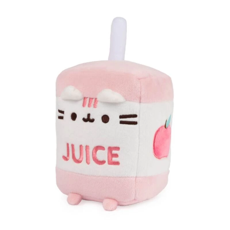 GUND Pusheen The Cat Sips Juice Box Plush Toy 15cm Pink 3 GUND Pusheen The Cat Sips Juice Box Plush Toy 15cm Pink - Image 3