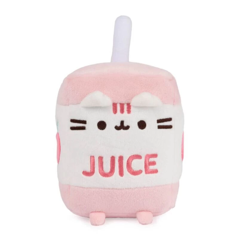 GUND Pusheen The Cat Sips Juice Box Plush Toy 15cm Pink 1 GUND Pusheen The Cat Sips Juice Box Plush Toy 15cm Pink