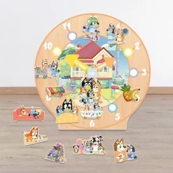 Bluey Wooden Routine Clock Educational Toy 6 Bluey Wooden Routine Clock Educational Toy -Little Wonder Shop JAS2230 2