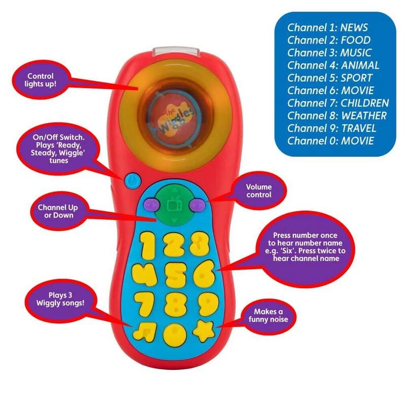 The Wiggles My First Remote Control Educational Toy 2 The Wiggles My First Remote Control Educational Toy - Image 2