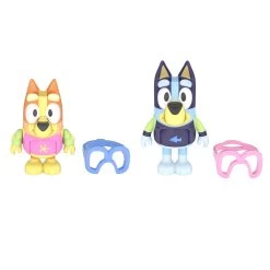 Bluey Pool Time Bluey And Bingo Figurines 2 Pack -Little Wonder Shop MOO0011 2