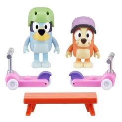Bluey & Bingo's Scooter Fun Figurines 2 Pack Playset -Little Wonder Shop MOO0024 2