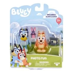 Bluey & Bingo Photo Fun Figurines 2 Pack With Bob Bilby