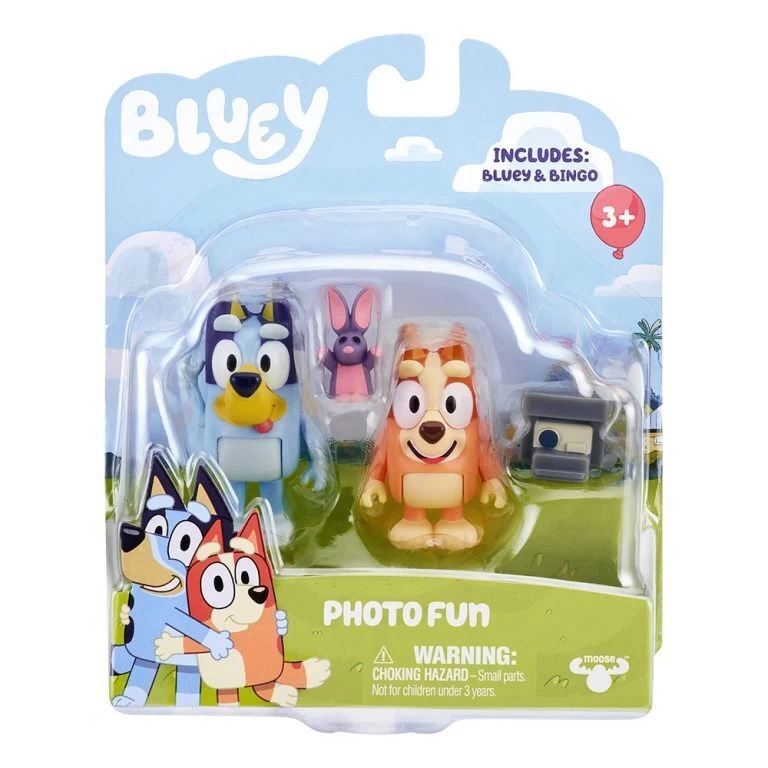 Bluey & Bingo Photo Fun Figurines 2 Pack With Bob Bilby 1 Bluey & Bingo Photo Fun Figurines 2 Pack With Bob Bilby