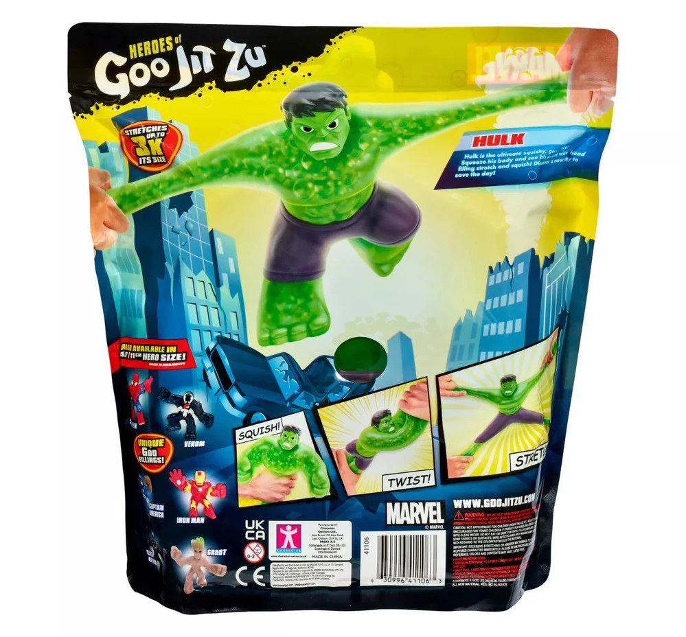 Heroes Of Goo Jit Zu Marvel Hulk Supergoo Large 20cm 4 Heroes Of Goo Jit Zu Marvel Hulk Supergoo Large 20cm - Image 4
