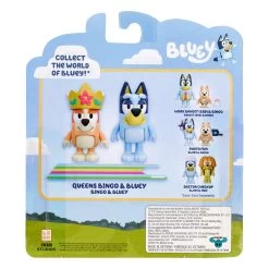 Bluey Queens Bluey & Bingo Figurines 2 Pack -Little Wonder Shop MOO0127ROYAL 3