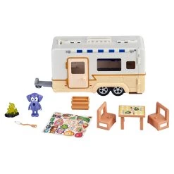Bluey Caravan Adventures Playset With Exclusive Jean Luc Figurine -Little Wonder Shop MOO0131 2