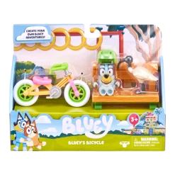 Bluey Bicycle With Bluey Figurine Vehicle Playset
