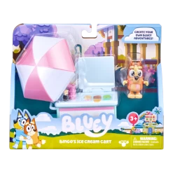Bluey Ice Cream Cart With Bingo Figurine Vehicle Playset