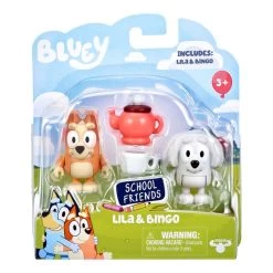 Bluey School Friends Tea Party With Lila & Bingo Figurines 2 Pack