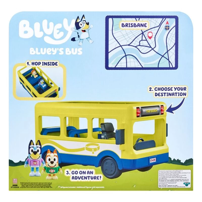 Bluey's Brisbane Adventure Bus Playset With Figurines 7 Bluey's Brisbane Adventure Bus Playset With Figurines - Image 7