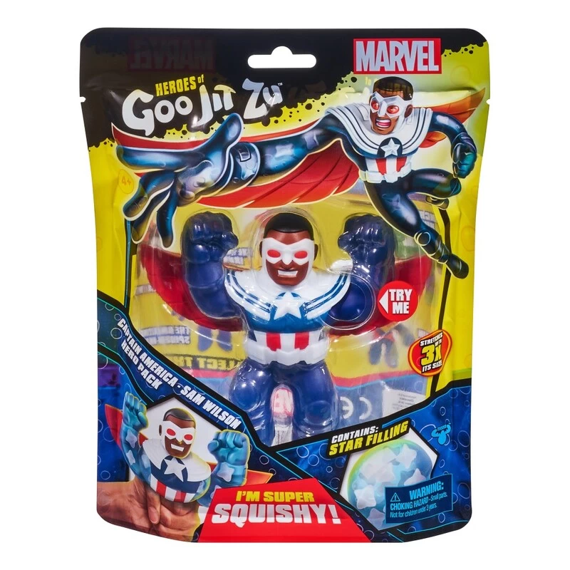 Heroes Of Goo Jit Zu Marvel Captain America Sam Wilson Hero Pack Series 5 1 Heroes Of Goo Jit Zu Marvel Captain America Sam Wilson Hero Pack Series 5