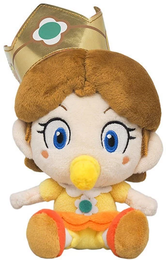Super Mario Baby Daisy Plush Toy 15cm 1 Super Mario Baby Daisy Plush Toy 15cm